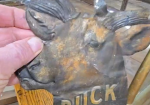 Buck Cigar King of the Range Die Cut SST Sign