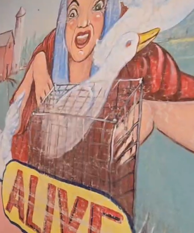 Alive Circus Sideshow Canvas Banner