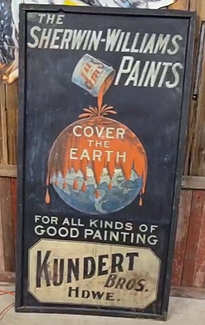Sherwin Williams Paints Cover the Earth SST Embossed Sign Kundert Brothers Hardware