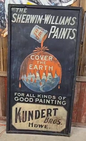 Sherwin Williams Paints Cover the Earth SST Embossed Sign Kundert Brothers Hardware