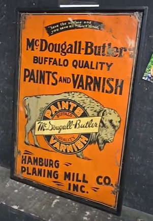 McDougall-Butler Buffalo Quality Paints and Varnish SST Sign