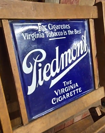 Piedmont Tobacco for Cigarettes Folding Chairs with DSP Signs