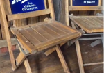Piedmont Tobacco for Cigarettes Folding Chairs with DSP Signs