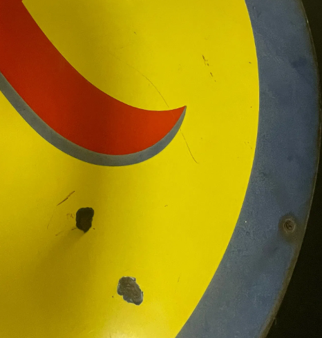 OK Used Cars 1950s SSP Chevy 36 Inch Sign