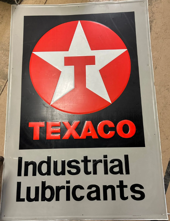 Texaco Industrial Lubricants SST Advertising 6 Foot Sign