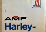 AMF Harley Davidson #1 Original Motorcycle Plastic Lighted Advertising 6′ Tall Sign Panel