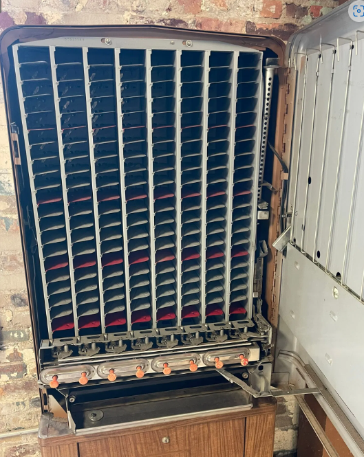 Stoner Fresh Candy Wood Grain Painted 1920s Lighted Machine