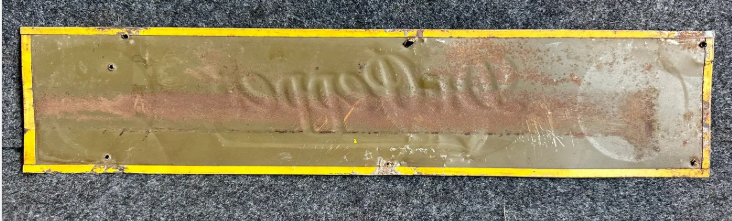 Dr Pepper Drink a Bite to Eat Embossed SST Sign