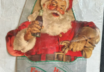 Coca Cola Festive Holidays Santa Claus Cardboard Sign