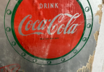 Coca Cola Festive Holidays Santa Claus Cardboard Sign