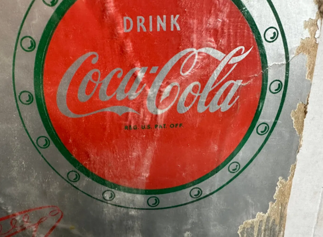 Coca Cola Festive Holidays Santa Claus Cardboard Sign