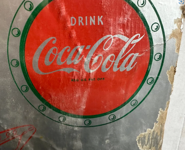 Coca Cola Festive Holidays Santa Claus Cardboard Sign