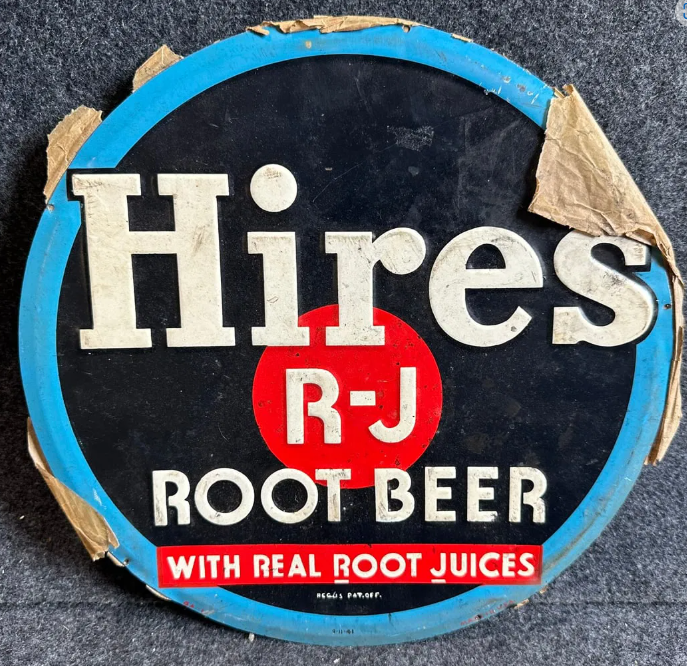 Hires Root Beer SST Embossed Sign