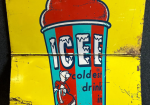 ICEE Coldest Drink In Town Slurpee Two-Piece DST Swinger Sign