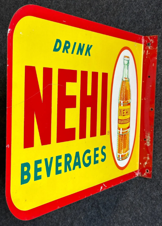 Drink Nehi Beverages DST Flange Sign