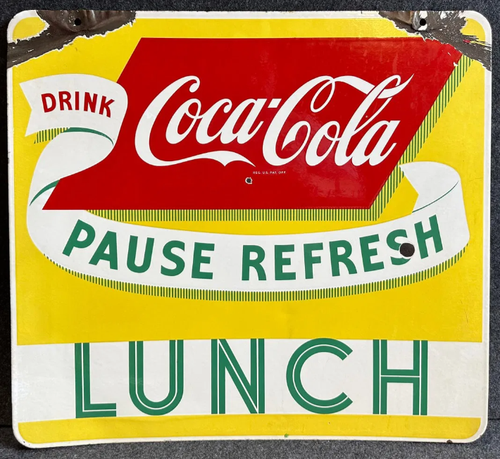 Drink Coca Cola Lunch Pause Refresh DSP Hanging Sign