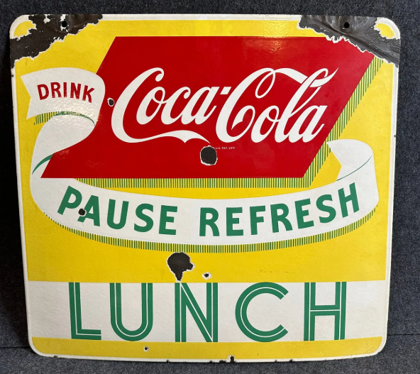 Drink Coca Cola Lunch Pause Refresh DSP Hanging Sign