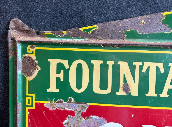 Drink Coca Cola Fountain Service SSP 5 Foot Sign