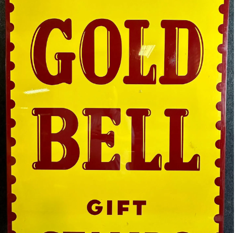 Gold Bell Gift Stamps SST Sign