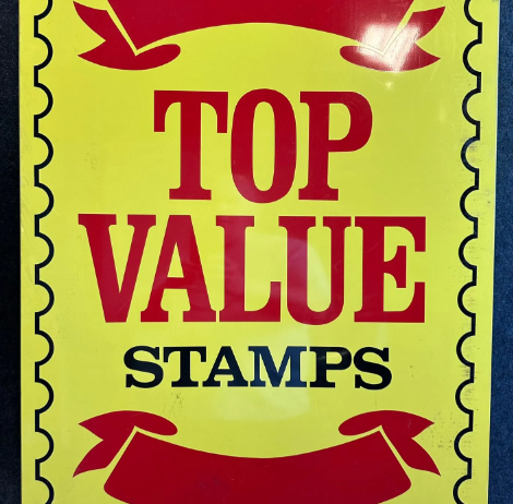 Top Value Stamps SST Sign