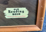 Old Reading Beer Framed Cardboard Sign