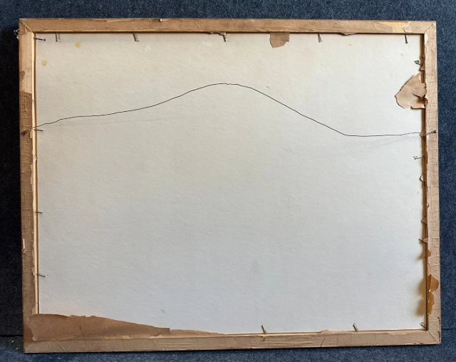 Old Reading Beer Framed Cardboard Sign