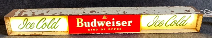 Budweiser Ice Cold King of Beers Light-Up Sign