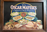 Oscar Mayer’s Approved Meat Products General Store Cardboard Advertising Sign