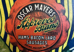 Oscar Mayer’s Approved Meat Products General Store Cardboard Advertising Sign