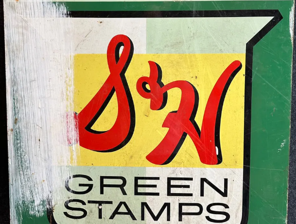 S&H Green Stamps DST Hanging Advertising Sign