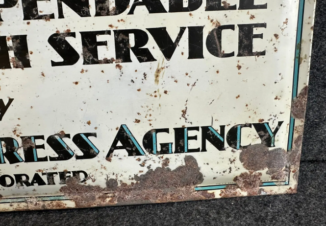 Railway Express Agency Single Sided TOC Sign