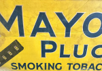 Mayo’s Plug 5′ Wood Framed Canvas Advertising General Store Banner