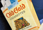 Old Gold Cigarettes Flapper Girl Cardboard Easel Back Sign