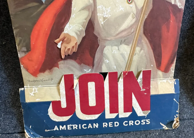 American Red Cross Cardboard Easel Back Recruitment Signs