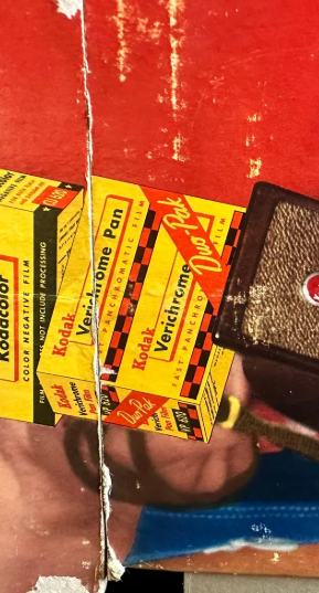 It’s Kodak Film Time Cardboard Easelback Lifesize Woman Sign