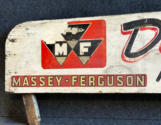 Massey-Ferguson Deaton Equipment Sales Claypool Indiana Wood Truck Bed Side Sign