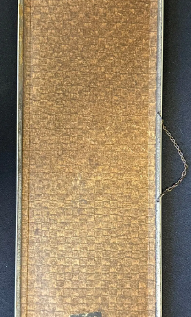Celluloid and Tin Over Cardboard Acorn Brand Oak Flooring Sign