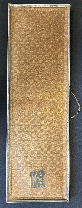 Celluloid and Tin Over Cardboard Acorn Brand Oak Flooring Sign