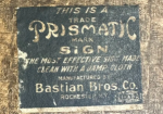 Celluloid and Tin Over Cardboard Acorn Brand Oak Flooring Sign