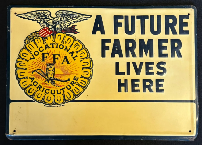 Future Farmers America Embossed SST Sign