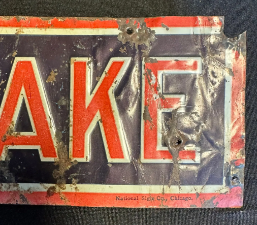 We Sell Wilson’s Pound Cake Embossed SST Sign