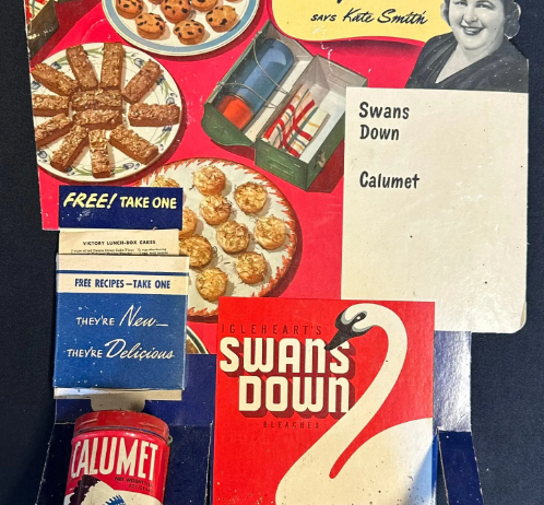 Calumet Baking Powder Cardboard Advertising Store Display