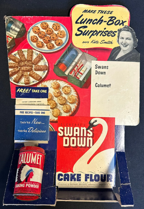Calumet Baking Powder Cardboard Advertising Store Display