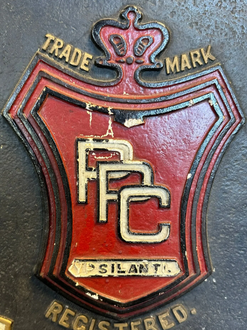 Peninsular Paper Co Cover Makers Ypsillanti Michigan Advertising Plaster Sign