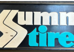 Summit Tires Embossed SST Sign