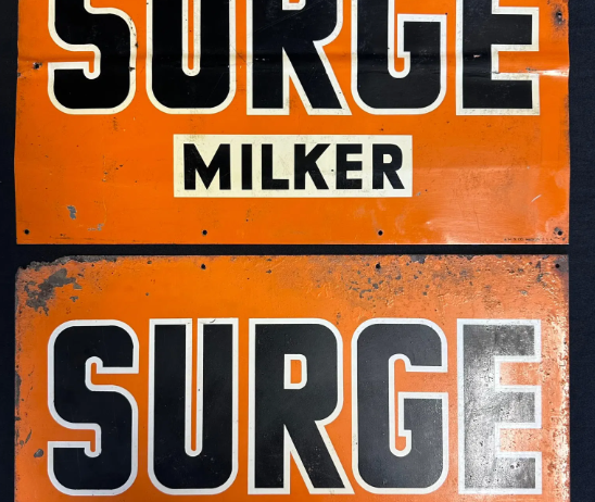 Pair Surge Milker SST Signs