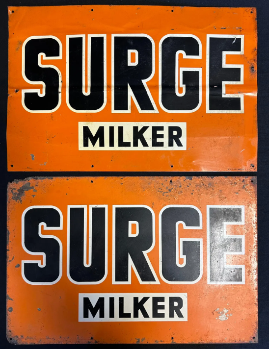 Pair Surge Milker SST Signs