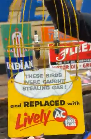 AC Spark Plugs Bird Cage DST 3D Sign