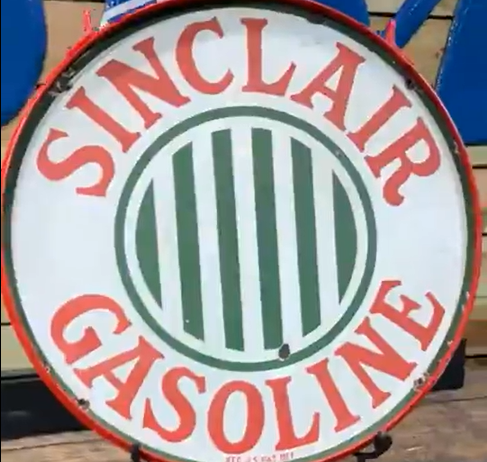 Sinclair Gasoline Jail Bar DSP 24 Inch Sign