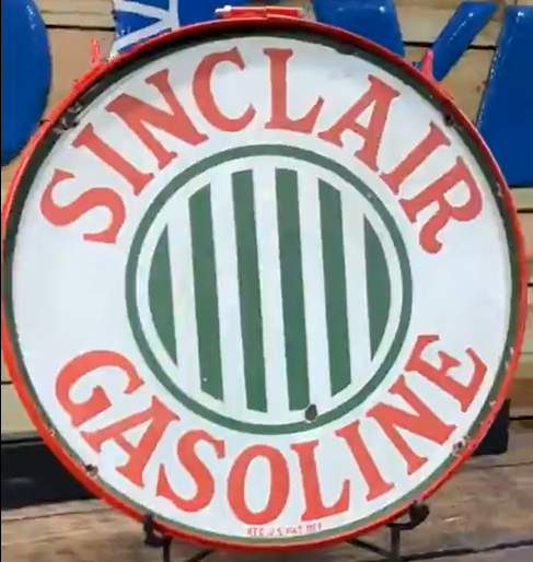 Sinclair Gasoline Jail Bar DSP 24 Inch Sign